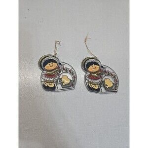 Frosty Friends Hallmark Ornaments Santas Lil Neighbors Christmas Trimmer Lot